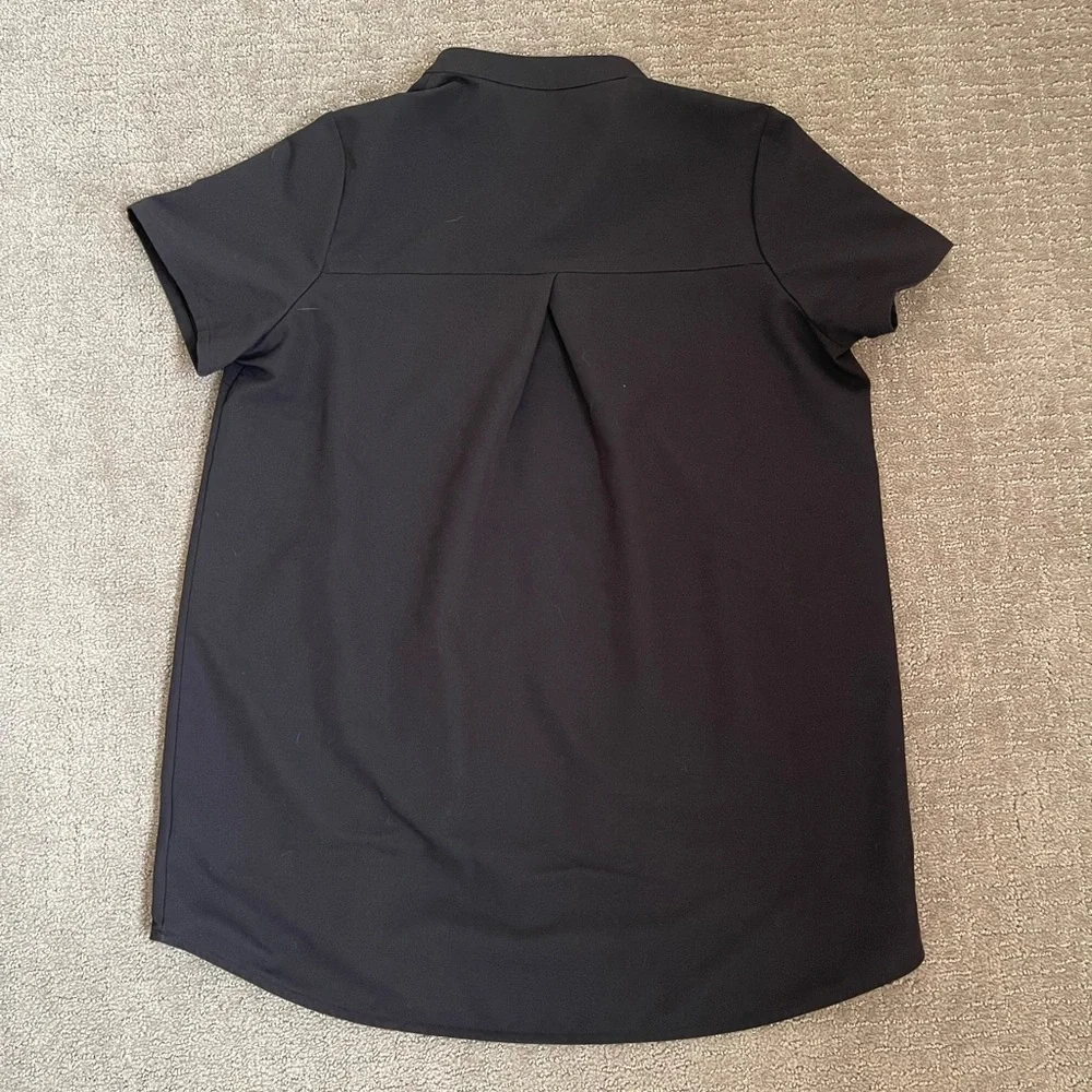 FIGS Kitale Maternity Scrub Top Short Sleeve Black Size Small - Picture 5 of 6
